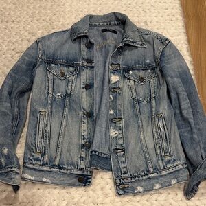 Able Light Blue Distressed Denim Jacket